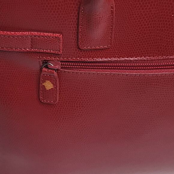 Vintage M. London Red Leather Satchel - Picture 7 of 9